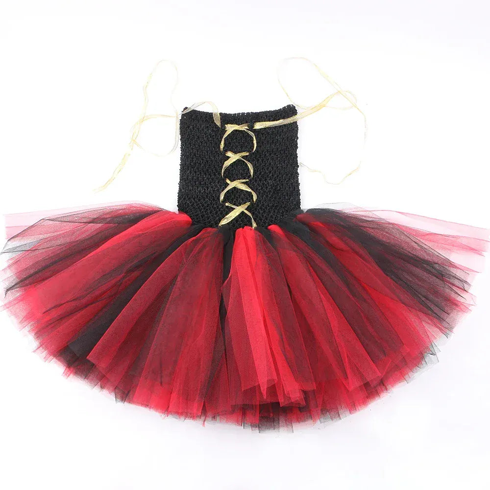 Girls Pirate Costume Kids Halloween Carnival Party Dress Up Clothes Black Red Toddler Girls Pirates Tulle Princess Tutu Dress Girls Pirate Costume Kids Halloween Carnival Party Dress Up Clothes Black Red Toddler Girls Pirates Tulle Princess Tutu Dress