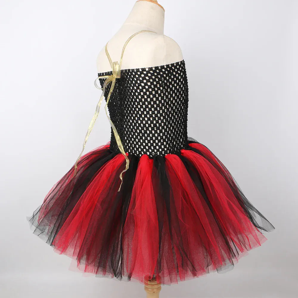 Girls Pirate Costume Kids Halloween Carnival Party Dress Up Clothes Black Red Toddler Girls Pirates Tulle Princess Tutu Dress Girls Pirate Costume Kids Halloween Carnival Party Dress Up Clothes Black Red Toddler Girls Pirates Tulle Princess Tutu Dress