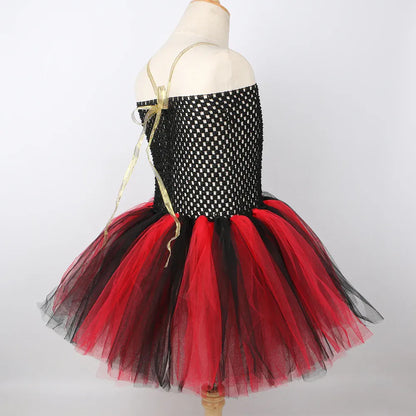 Girls Pirate Costume Kids Halloween Carnival Party Dress Up Clothes Black Red Toddler Girls Pirates Tulle Princess Tutu Dress Girls Pirate Costume Kids Halloween Carnival Party Dress Up Clothes Black Red Toddler Girls Pirates Tulle Princess Tutu Dress