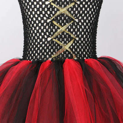 Girls Pirate Costume Kids Halloween Carnival Party Dress Up Clothes Black Red Toddler Girls Pirates Tulle Princess Tutu Dress Girls Pirate Costume Kids Halloween Carnival Party Dress Up Clothes Black Red Toddler Girls Pirates Tulle Princess Tutu Dress