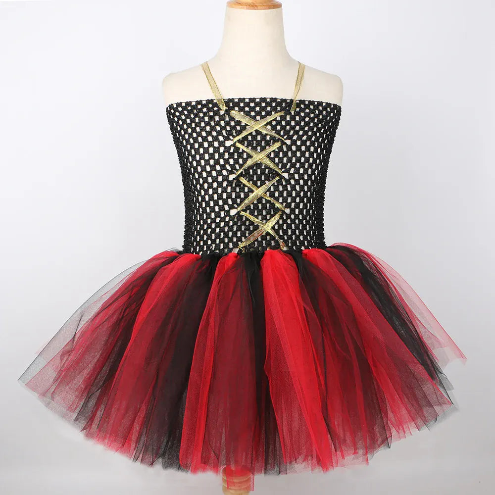 Girls Pirate Costume Kids Halloween Carnival Party Dress Up Clothes Black Red Toddler Girls Pirates Tulle Princess Tutu Dress Girls Pirate Costume Kids Halloween Carnival Party Dress Up Clothes Black Red Toddler Girls Pirates Tulle Princess Tutu Dress
