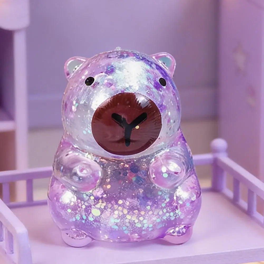 Glitter Capybara Squishy Toy – Slow Rising Stress Relief Fidget | Wahooly Glitter Capybara Squishy Toy – Slow Rising Squeeze Fidget for Stress & Anxiety Relief | 4 Colors