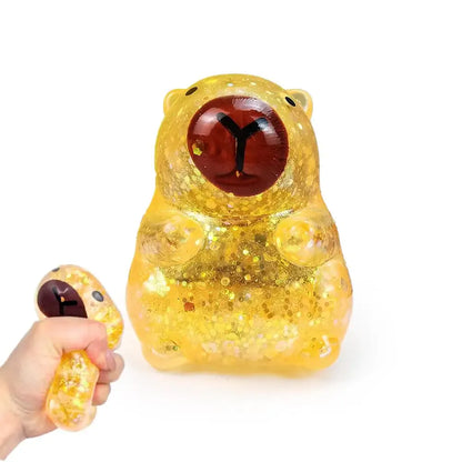 Glitter Capybara Squishy Toy – Slow Rising Stress Relief Fidget | Wahooly Glitter Capybara Squishy Toy – Slow Rising Squeeze Fidget for Stress & Anxiety Relief | 4 Colors
