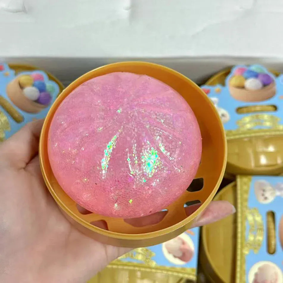 Glitter Dumpling Squishy Mystery Box | Fidget & Stress Relief Squeeze Toy Glitter Dumpling Squishy Toy — Mystery Box Fidget & Stress Relief Squeeze Ball