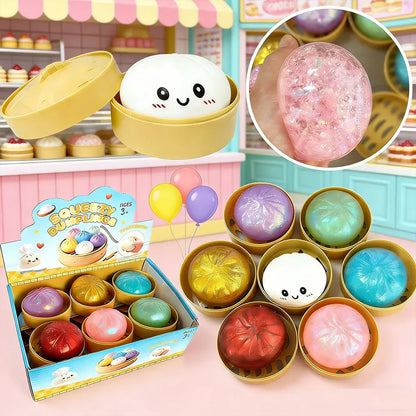 Glitter Dumpling Squishy Mystery Box | Fidget & Stress Relief Squeeze Toy Glitter Dumpling Squishy Toy — Mystery Box Fidget & Stress Relief Squeeze Ball