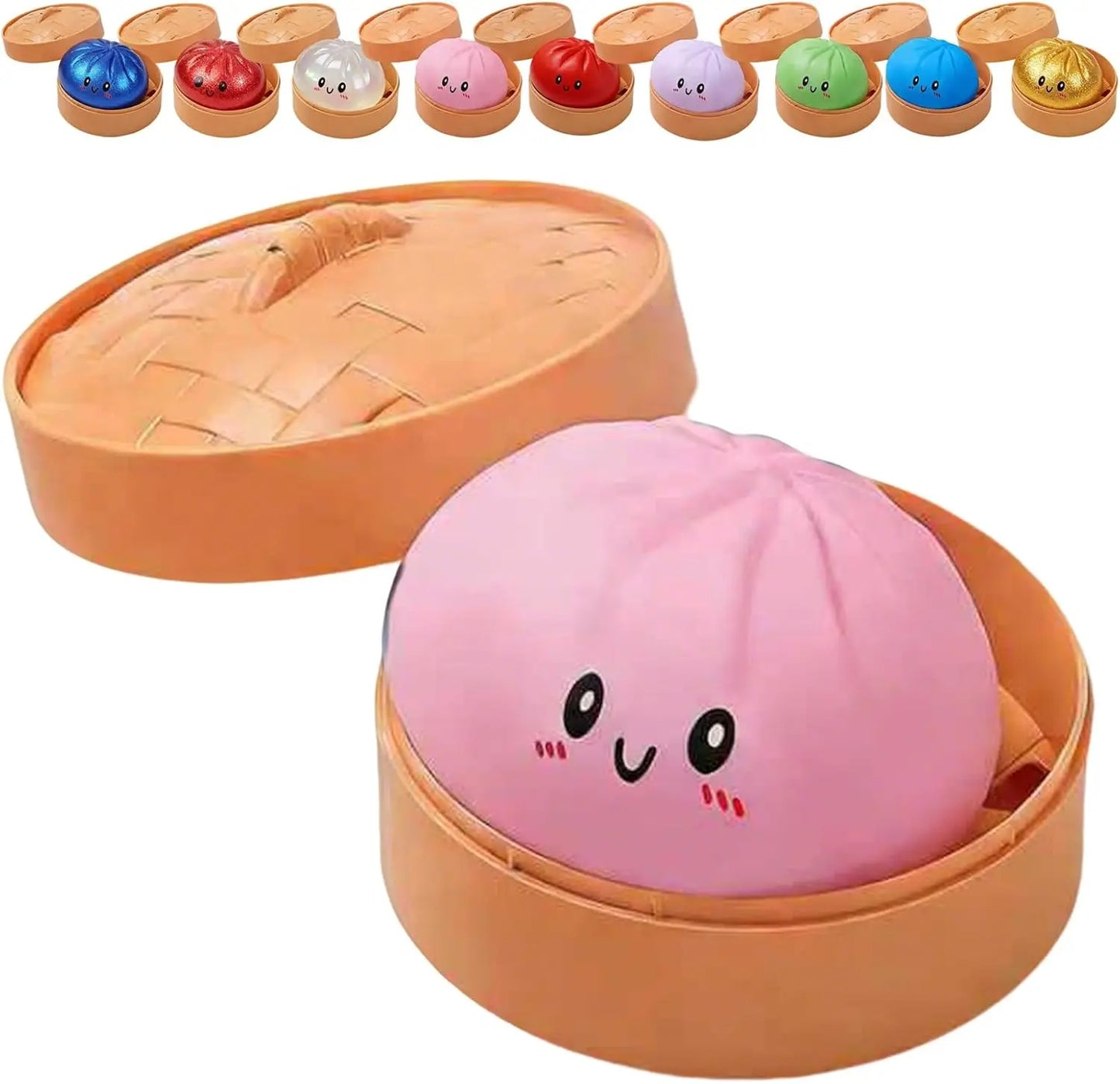 Glitter Dumpling Squishy Toy | Stress Relief Sensory Squeeze with Gift Box Glitter Dumpling Squishy with Box – Sensory Squeeze Toy for Stress Relief