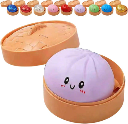 Glitter Dumpling Squishy Toy | Stress Relief Sensory Squeeze with Gift Box Glitter Dumpling Squishy with Box – Sensory Squeeze Toy for Stress Relief