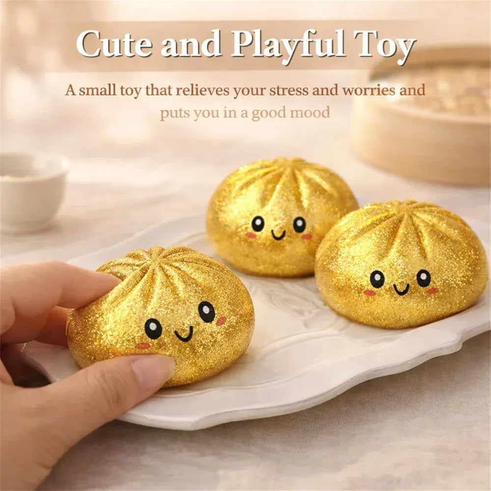Glitter Dumpling Squishy with Steamer Box | Stress Relief Desk Toy Glitter Dumpling Squishy with Steamer Box – Stress Relief Desk Toy
