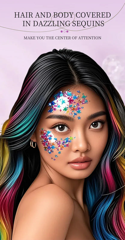 Glitter Gel Stick – Waterproof Face Body & Hair Sparkle for Festivals | Wahooly Glitter Gel Stick – Waterproof Face, Body & Hair Sparkle for Festivals, Halloween & Parties | 6 Colors