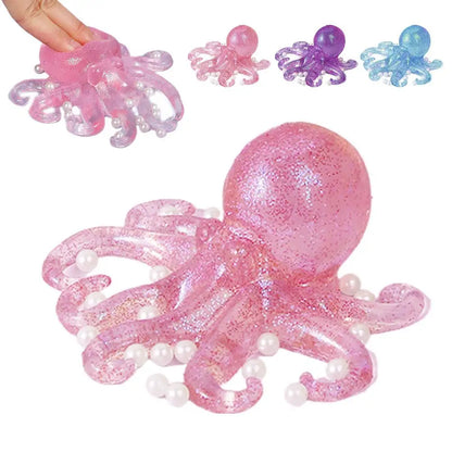 Glitter Octopus Squishy Toy | Slow-Rise Fidget Stress Ball for Kids & Adults Glitter Octopus Squishy Toy — Slow-Rise Fidget Stress Ball for Kids & Adults