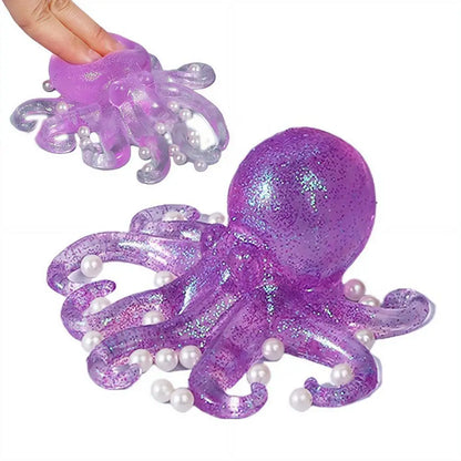 Glitter Octopus Squishy Toy | Slow-Rise Fidget Stress Ball for Kids & Adults Glitter Octopus Squishy Toy — Slow-Rise Fidget Stress Ball for Kids & Adults