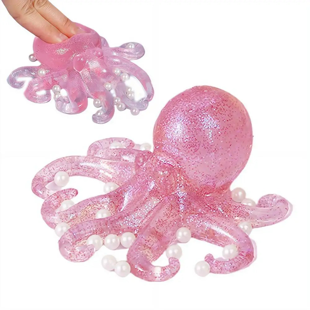 Glitter Octopus Squishy Toy | Slow-Rise Fidget Stress Ball for Kids & Adults Glitter Octopus Squishy Toy — Slow-Rise Fidget Stress Ball for Kids & Adults