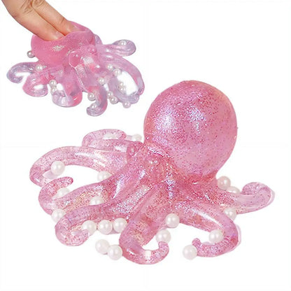 Glitter Octopus Squishy Toy | Slow-Rise Fidget Stress Ball for Kids & Adults Glitter Octopus Squishy Toy — Slow-Rise Fidget Stress Ball for Kids & Adults