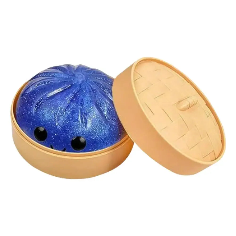 Glitter Steamed Bun Squishy Toy – Cute Squeeze Fidget for Stress Relief | Wahooly Glitter Steamed Bun Squishy Toy – Cute Soft Squeeze Fidget for Stress Relief, Desk Decor & Gifting
