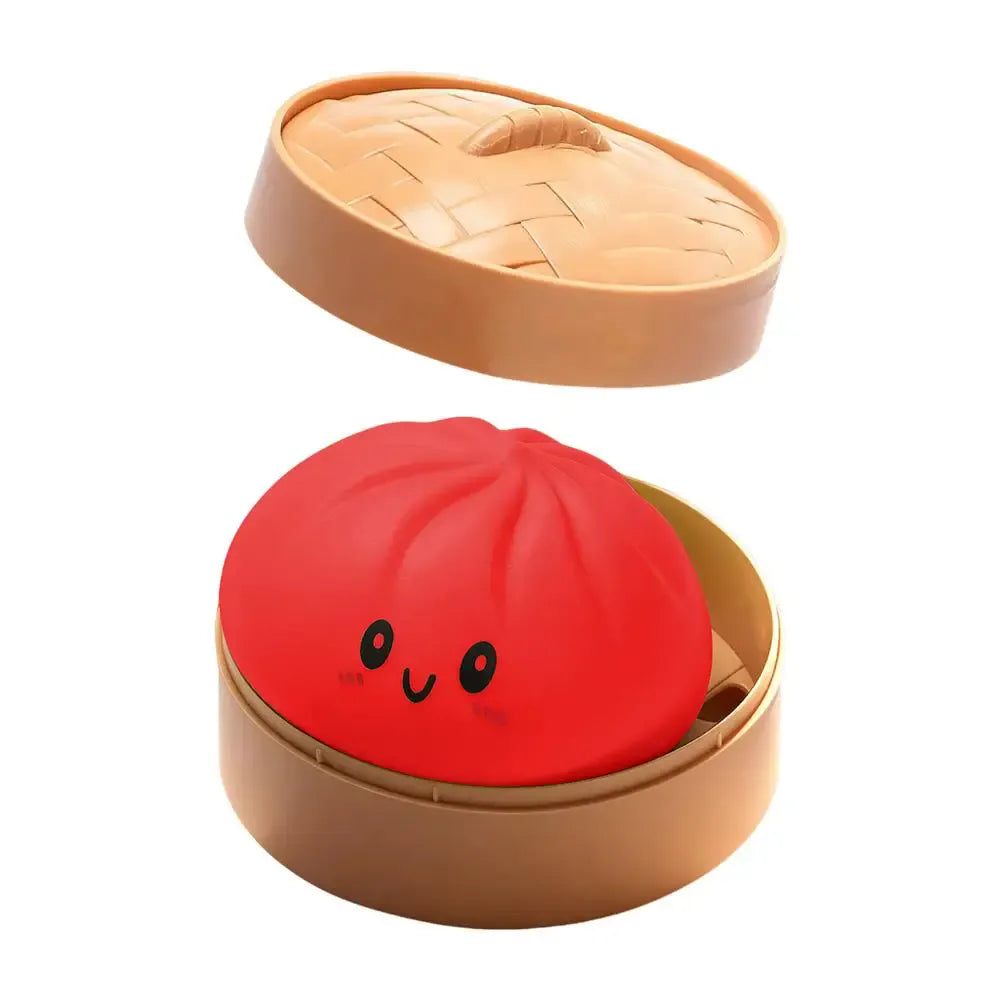 Glitter Steamed Bun Squishy Toy – Cute Squeeze Fidget for Stress Relief | Wahooly Glitter Steamed Bun Squishy Toy – Cute Soft Squeeze Fidget for Stress Relief, Desk Decor & Gifting