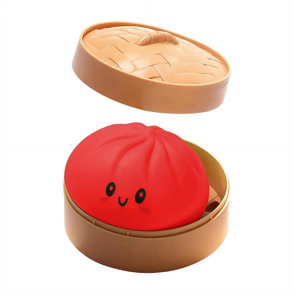 Glitter Steamed Bun Squishy Toy – Cute Squeeze Fidget for Stress Relief | Wahooly Glitter Steamed Bun Squishy Toy – Cute Soft Squeeze Fidget for Stress Relief, Desk Decor & Gifting