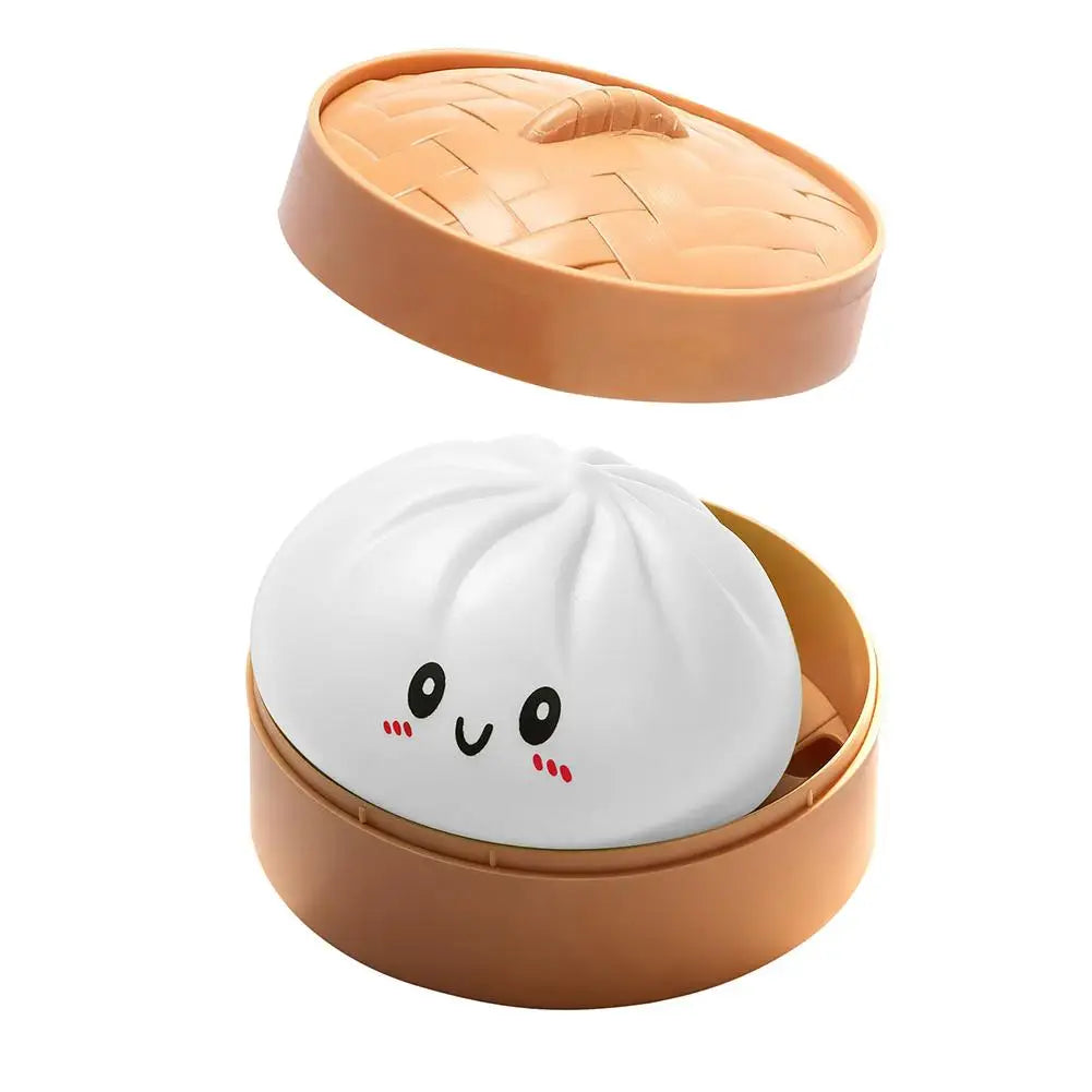 Glitter Steamed Bun Squishy Toy – Cute Squeeze Fidget for Stress Relief | Wahooly Glitter Steamed Bun Squishy Toy – Cute Soft Squeeze Fidget for Stress Relief, Desk Decor & Gifting