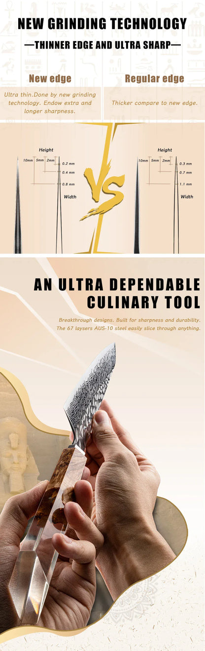 Grandsharp 8 Inch Chef Knife 67 Layers damascus Steel AUS-10 Kitchen Knife Vegetables Fruit Slicer kiritsuke Knives Cooking Tool Grandsharp 8 Inch Chef Knife 67 Layers damascus Steel AUS-10 Kitchen Knife Vegetables Fruit Slicer kiritsuke Knives Cooking Tool