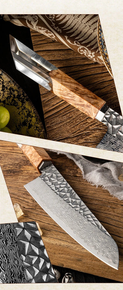 Grandsharp 8 Inch Chef Knife 67 Layers damascus Steel AUS-10 Kitchen Knife Vegetables Fruit Slicer kiritsuke Knives Cooking Tool Grandsharp 8 Inch Chef Knife 67 Layers damascus Steel AUS-10 Kitchen Knife Vegetables Fruit Slicer kiritsuke Knives Cooking Tool