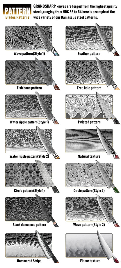 Grandsharp 8 Inch Chef Knife 67 Layers damascus Steel AUS-10 Kitchen Knife Vegetables Fruit Slicer kiritsuke Knives Cooking Tool Grandsharp 8 Inch Chef Knife 67 Layers damascus Steel AUS-10 Kitchen Knife Vegetables Fruit Slicer kiritsuke Knives Cooking Tool