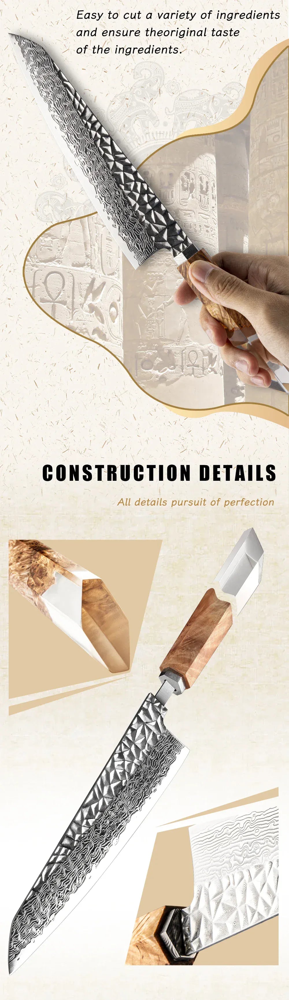 Grandsharp 8 Inch Chef Knife 67 Layers damascus Steel AUS-10 Kitchen Knife Vegetables Fruit Slicer kiritsuke Knives Cooking Tool Grandsharp 8 Inch Chef Knife 67 Layers damascus Steel AUS-10 Kitchen Knife Vegetables Fruit Slicer kiritsuke Knives Cooking Tool