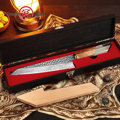 Grandsharp 8 Inch Chef Knife 67 Layers damascus Steel AUS-10 Kitchen Knife Vegetables Fruit Slicer kiritsuke Knives Cooking Tool Grandsharp 8 Inch Chef Knife 67 Layers damascus Steel AUS-10 Kitchen Knife Vegetables Fruit Slicer kiritsuke Knives Cooking Tool