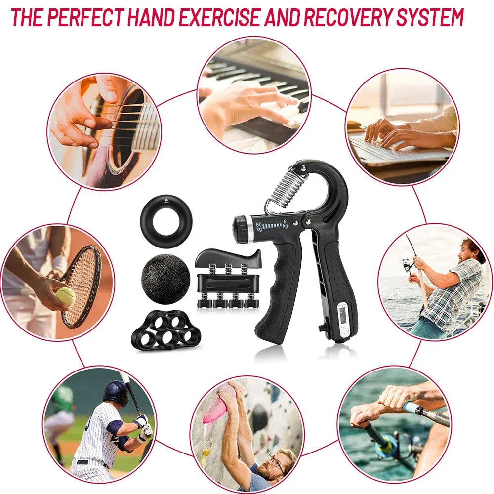 Grip Strength Trainer Kit 1-6 Pack Hand Grip Strengthener for Muscle Building and Injury Recover hand rehabilitation training Grip Strength Trainer Kit 1-6 Pack Hand Grip Strengthener for Muscle Building and Injury Recover hand rehabilitation training