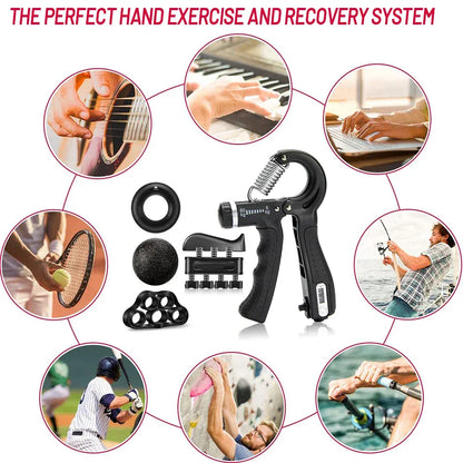 Grip Strength Trainer Kit 1-6 Pack Hand Grip Strengthener for Muscle Building and Injury Recover hand rehabilitation training Grip Strength Trainer Kit 1-6 Pack Hand Grip Strengthener for Muscle Building and Injury Recover hand rehabilitation training