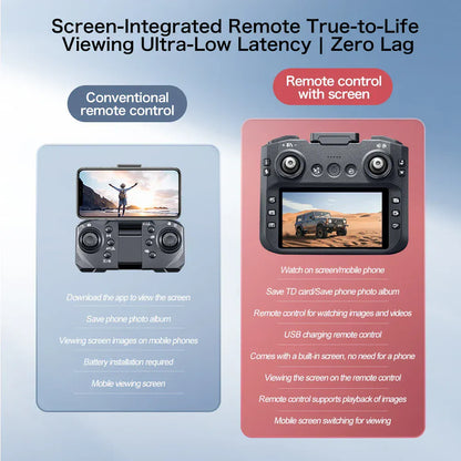 GT8 Brushless Drone 4K/6K/8K Camera - Obstacle Avoidance & Screen Controller GT8 Drone 6K /8K HD Camera Obstacle Avoidance Aerial Photography Brushless Drone with Screen Foldable RC Drone four-axis Drone