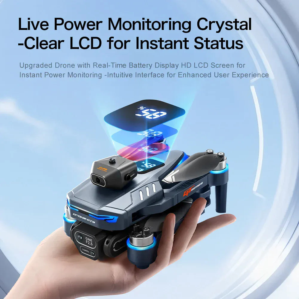 GT8 Brushless Drone 4K/6K/8K Camera - Obstacle Avoidance & Screen Controller GT8 Drone 6K /8K HD Camera Obstacle Avoidance Aerial Photography Brushless Drone with Screen Foldable RC Drone four-axis Drone