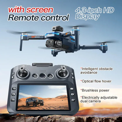 GT8 Brushless Drone 4K/6K/8K Camera - Obstacle Avoidance & Screen Controller GT8 Drone 6K /8K HD Camera Obstacle Avoidance Aerial Photography Brushless Drone with Screen Foldable RC Drone four-axis Drone