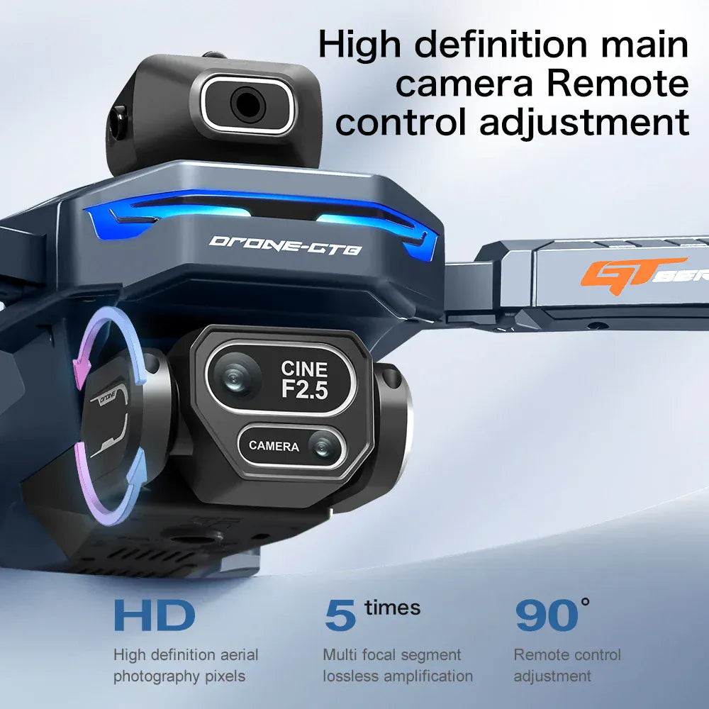 GT8 Brushless Drone 4K/6K/8K Camera - Obstacle Avoidance & Screen Controller GT8 Drone 6K /8K HD Camera Obstacle Avoidance Aerial Photography Brushless Drone with Screen Foldable RC Drone four-axis Drone
