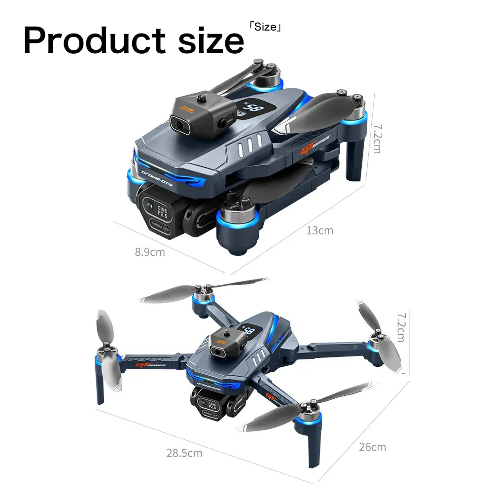 GT8 Brushless Drone 4K/6K/8K Camera - Obstacle Avoidance & Screen Controller GT8 Drone 6K /8K HD Camera Obstacle Avoidance Aerial Photography Brushless Drone with Screen Foldable RC Drone four-axis Drone