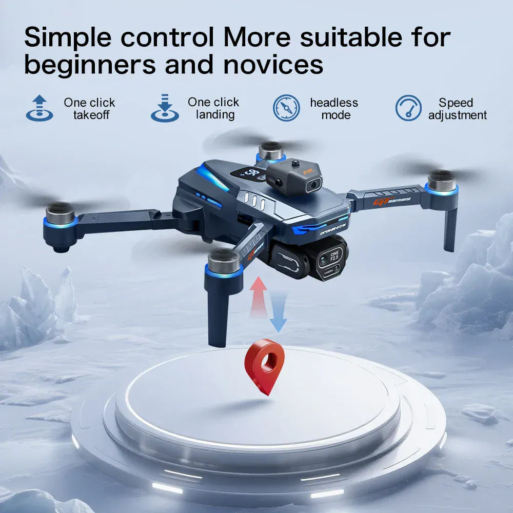 GT8 Brushless Drone 4K/6K/8K Camera - Obstacle Avoidance & Screen Controller GT8 Drone 6K /8K HD Camera Obstacle Avoidance Aerial Photography Brushless Drone with Screen Foldable RC Drone four-axis Drone