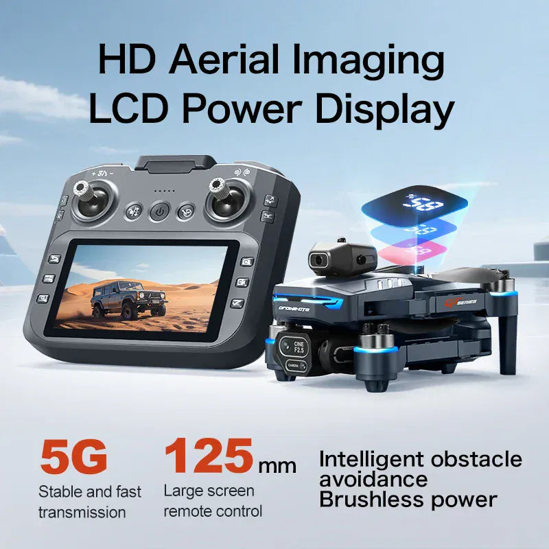 GT8 Brushless Drone 4K/6K/8K Camera - Obstacle Avoidance & Screen Controller GT8 Drone 6K /8K HD Camera Obstacle Avoidance Aerial Photography Brushless Drone with Screen Foldable RC Drone four-axis Drone