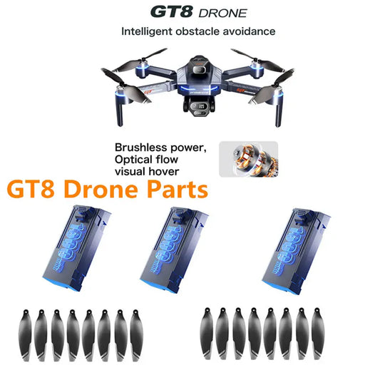 GT8 Drone Battery 3.7V 1300MAH Battery/Propeller USB For GT8 Brushless Drone GT8MAX Drone Battery Blades GT8 Dron Battery Blades GT8 Drone Battery 3.7V 1300MAH Battery/Propeller USB For GT8 Brushless Drone GT8MAX Drone Battery Blades GT8 Dron Battery Blades