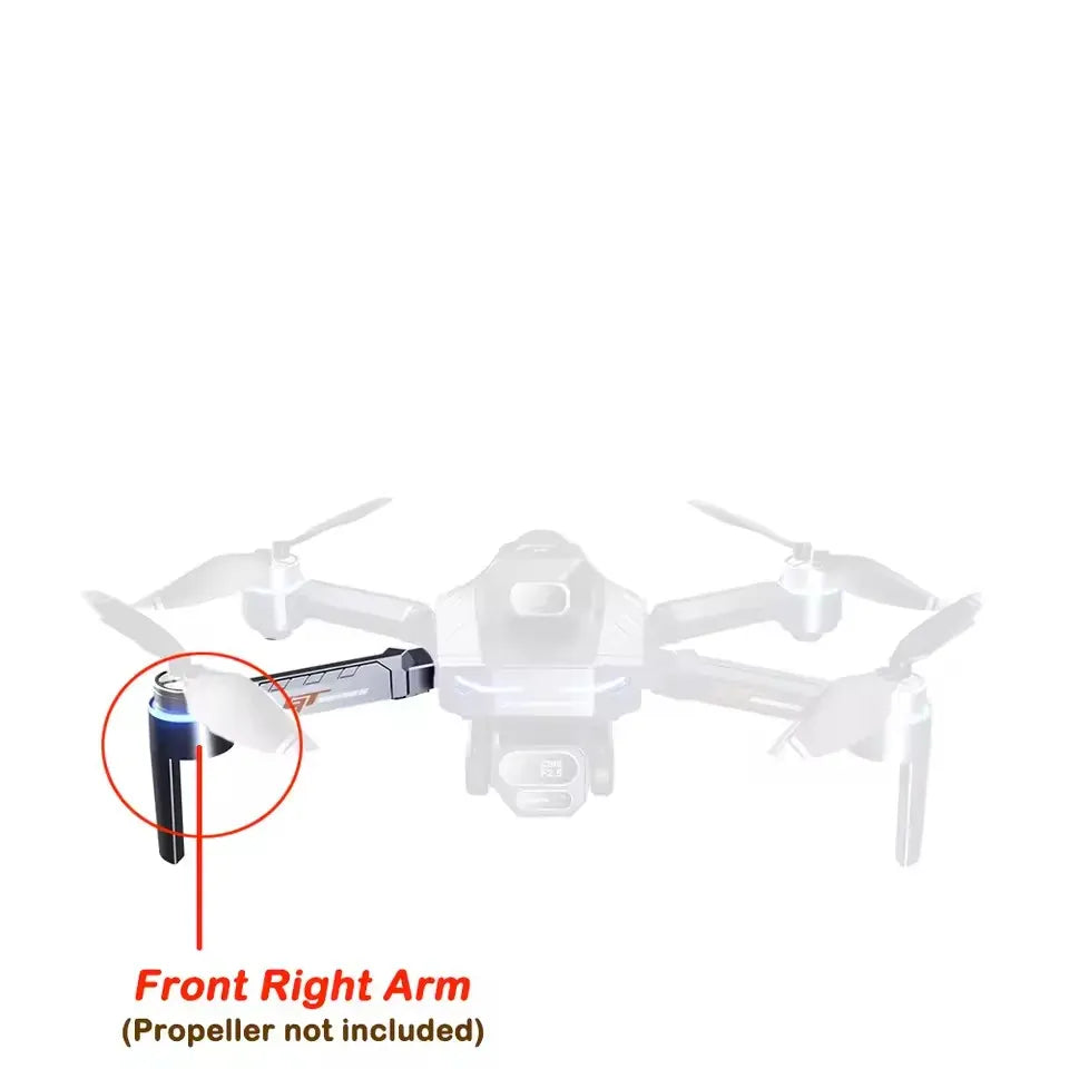 GT8 Drone Replacement Parts - Battery, Propellers & Arms (Drone NOT Included) GT8 Drone Original Accessories 3.7v 1300Mah / Propeller Maple Leaf / For GT8 Drone Parts GT8 Battery