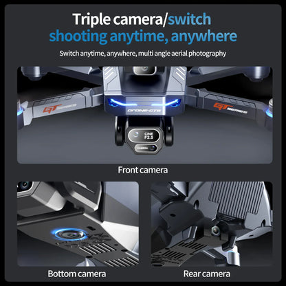 GT8 Drone 8K with Built-In Screen - Brushless Motor & LED Lights GT8 Drone with Screen 8K HD Camera WIFI Brushless Aerial photography quadcopter battery power display colourful lights RC dron