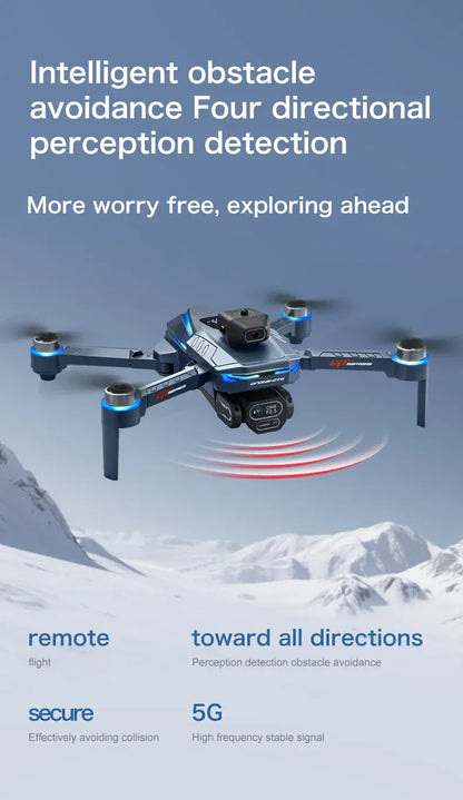 GT8 Drone 8K with Built-In Screen - Brushless Motor & LED Lights GT8 Drone with Screen 8K HD Camera WIFI Brushless Aerial photography quadcopter battery power display colourful lights RC dron