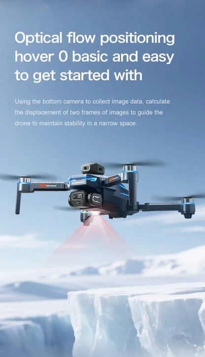 GT8 Drone 8K with Built-In Screen - Brushless Motor & LED Lights GT8 Drone with Screen 8K HD Camera WIFI Brushless Aerial photography quadcopter battery power display colourful lights RC dron