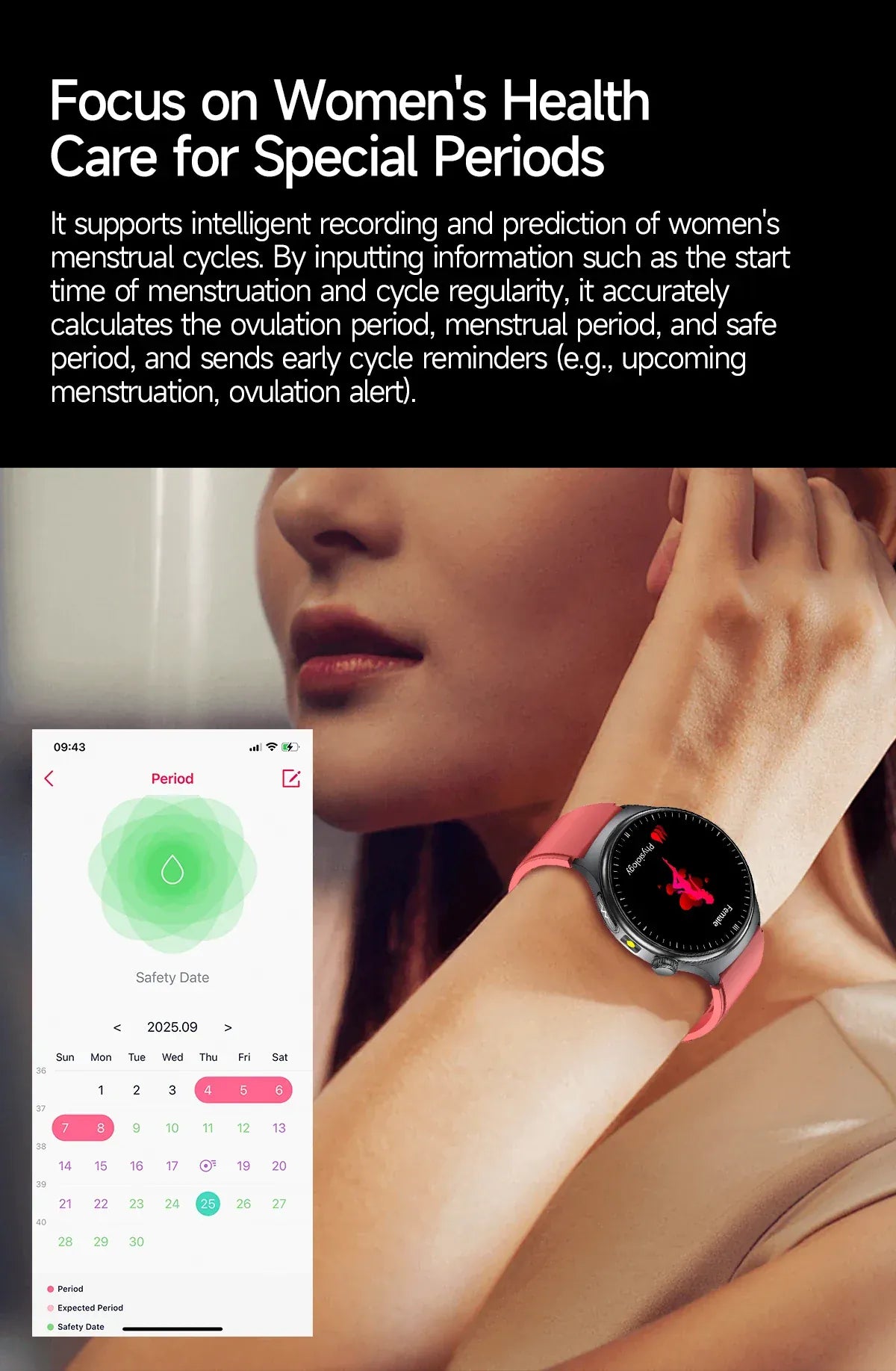 GUHUAVMI ECG Smart Watch – Blood Lipids, Uric Acid & Body Analysis | Wahooly GUHUAVMI ECG Health Smart Watch – Blood Lipids, Uric Acid & Body Analysis