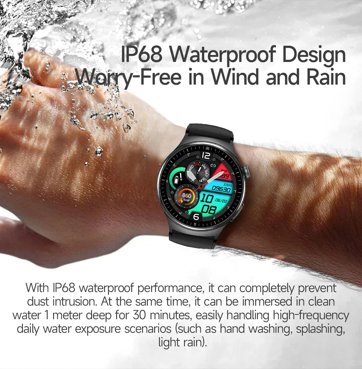 GUHUAVMI ECG Smart Watch – Blood Lipids, Uric Acid & Body Analysis | Wahooly GUHUAVMI ECG Health Smart Watch – Blood Lipids, Uric Acid & Body Analysis