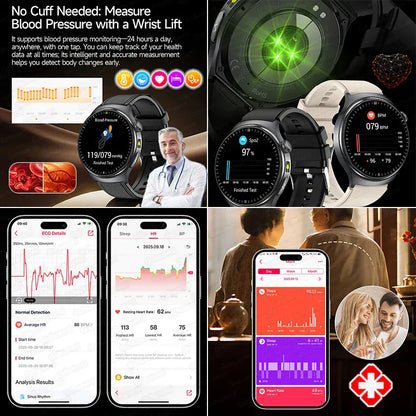 GUHUAVMI ECG Smart Watch – Blood Lipids, Uric Acid & Body Analysis | Wahooly GUHUAVMI ECG Health Smart Watch – Blood Lipids, Uric Acid & Body Analysis