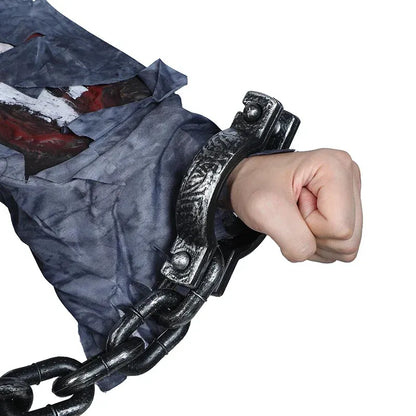 Halloween Costume Chain & Cuff Prop Set – Prisoner & Zombie Accessories Halloween Costume Chain & Cuff Prop Set – Plastic Prisoner & Zombie Accessories