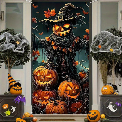 Halloween Door Cover Hanging Decoration | Spooky Background Cloth 180x90cm (71” x 35”) Halloween Door Cover Hanging Decoration – Spooky Background Cloth | 180x90cm (71” x 35”)