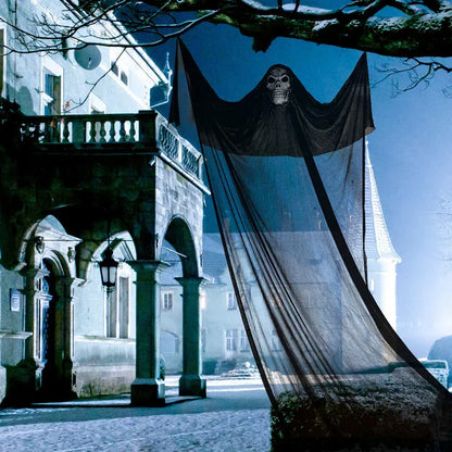 Halloween Hanging Ghost Decoration Scary Skeleton Ghost Spooky With Creepy Sound And Glowing Mask Home Outside Yard Halloween Hanging Ghost Decoration Scary Skeleton Ghost Spooky With Creepy Sound And Glowing Mask Home Outside Yard