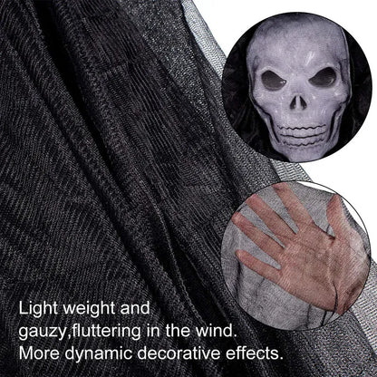 Halloween Hanging Ghost Decoration Scary Skeleton Ghost Spooky With Creepy Sound And Glowing Mask Home Outside Yard Halloween Hanging Ghost Decoration Scary Skeleton Ghost Spooky With Creepy Sound And Glowing Mask Home Outside Yard
