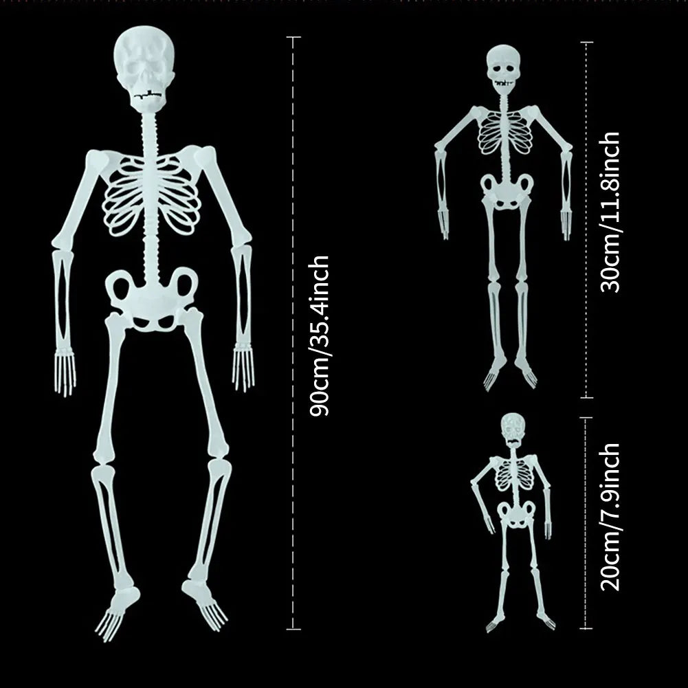Halloween Luminous Hanging Skeleton Decoration  Party Yard Garden Decoration Glow Fake Skull Scary House Scary Pendant Props Halloween Luminous Hanging Skeleton Decoration  Party Yard Garden Decoration Glow Fake Skull Scary House Scary Pendant Props