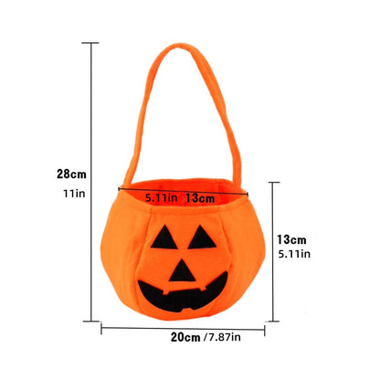 Halloween Pumpkin Costume Set – Hat, Candy Bag & 6-Piece Bundle | Kids & Adults Halloween Pumpkin Costume Set – Cute Hat, Candy Bag & 6-Piece Bundle | Kids & Adults