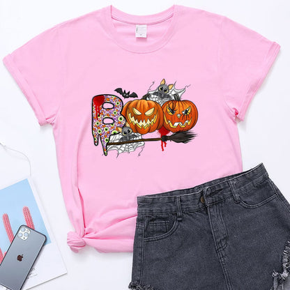 Halloween Pumpkin Print T-Shirt | 20 Colors, Unisex Sizes S–XXXL | $9.99 Halloween Pumpkin Print T-Shirt – Unisex Short Sleeve Tee | 20 Colors, S–XXXL